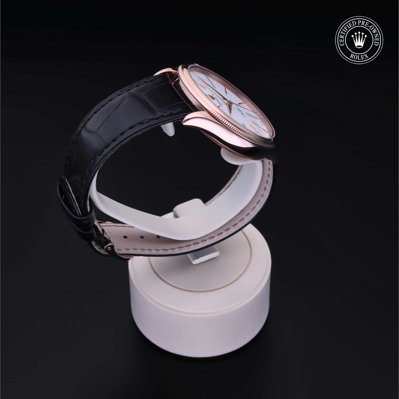 ROFF ORELLO LOCATILLI(ロフ　オレロ　ロカッチィリ) Rolex Certified Pre-Owned Cellini 39 mm in Rose Gold, 50505